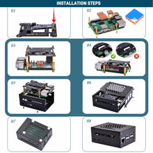 52Pi N05 M.2 2242 PCIe To NVMe Top Extension Adapter Board With Metal Case Heatsinks For Raspberry Pi 5