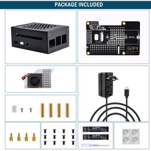 52Pi N04 M.2 2280 PCIe To NVMe Top Extension Adapter Board with Metal Case including Power Supply and Official Cooler  for Raspberry Pi 5