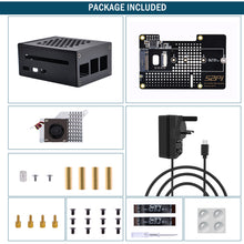52Pi N04 M.2 2280 PCIe To NVMe Top Extension Adapter Board with Metal Case including Power Supply and Official Cooler  for Raspberry Pi 5