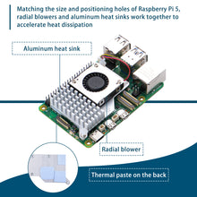 52Pi N04 M.2 2280 PCIe To NVMe Top Extension Adapter Board with Metal Case including Power Supply and Official Cooler  for Raspberry Pi 5
