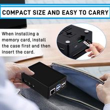 52Pi 3.5 inch HDMI Touch Screen with Case for Raspberry Pi 5, with Official Pi 5 Active Cooler, 320x480 Monitor TFT LCD Display for Raspberry Pi 5