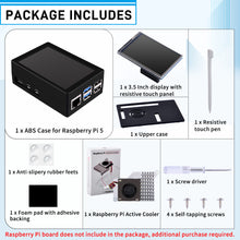 52Pi 3.5 inch HDMI Touch Screen with Case for Raspberry Pi 5, with Official Pi 5 Active Cooler, 320x480 Monitor TFT LCD Display for Raspberry Pi 5