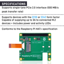 52Pi M.2 HAT+ and Raspberry Pi Active Cooler for Raspberry Pi 5, Support M.2 SSD 2230/2242