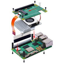 52Pi M.2 HAT+ and Raspberry Pi Active Cooler for Raspberry Pi 5, Support M.2 SSD 2230/2242