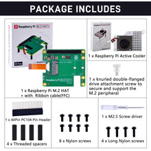 52Pi M.2 HAT+ and Raspberry Pi Active Cooler for Raspberry Pi 5, Support M.2 SSD 2230/2242