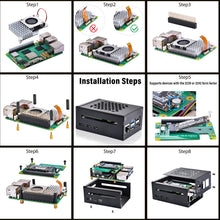 52Pi Metal Case for Raspberry Pi 5,with M.2 HAT+ and Raspberry Pi Active Cooler for Raspberry Pi 5