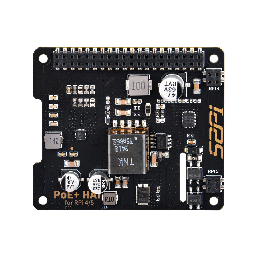 52Pi P30 PoE+ HAT for Raspberry Pi 5, with Official Pi 5 Active