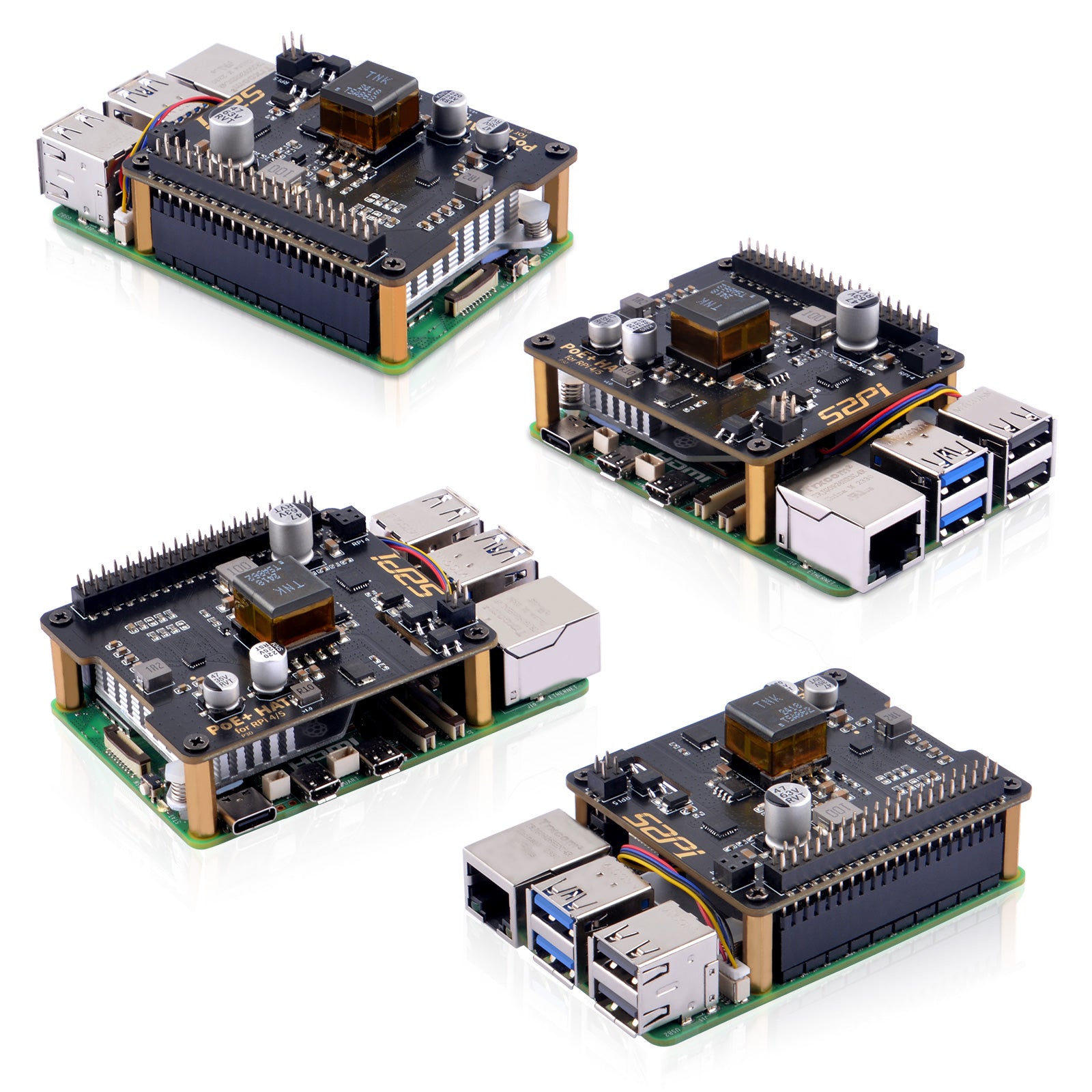 Waveshare PoE HAT (C) For Raspberry Pi 3B /4B, 802.3af/at Power-Sourcing Equipment Required Waveshare PoE HAT (C) For Raspberry Pi 3B /4B, 802.3af/at Power-Sourcing Equipment Required