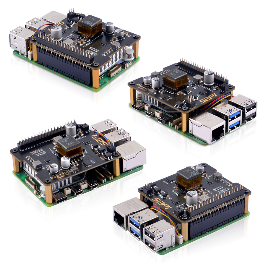 52Pi P30 PoE+ HAT for Raspberry Pi 5, with Official Pi 5 Active
