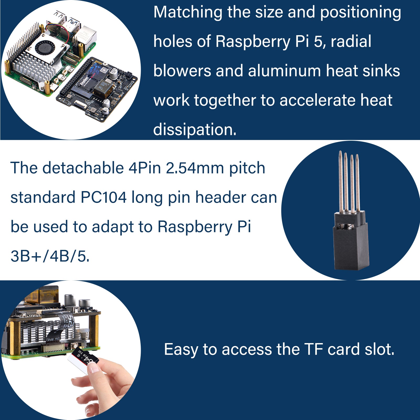 52pi Cooler Raspberry Pi 3 52Pi M.2 NVME M-KEY PoE+ Hat with Official Pi 5 Active Cooler for Rasp ...