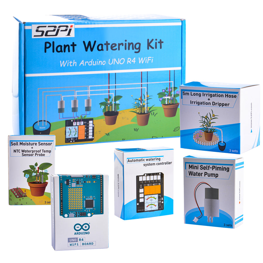 arduino automatic smart plant watering kit 52Pi Plant Watering Kit with Arduino UNO R4 WiFi, Automatic Irrigation – 52Pi Store