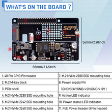 52Pi P33 M.2 NVMe 2280 PoE+ HAT Extension Board with Official Cooler  for Raspberry Pi 5