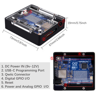 Arduino Uno R4 Case Metal Case for Arduino UNO R4, Student Starter Kit for Arduino R4 WiFi ...