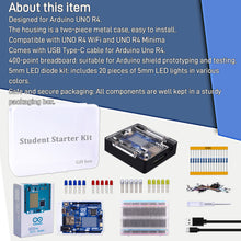 Metal Case for Arduino UNO R4 with Student Starter Kit for Arduino R4 WiFi