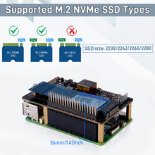 52Pi Aluminum Case for Raspberry Pi 5, With Official Active Cooler + P33 M.2 NVMe M-Key PoE+ HAT