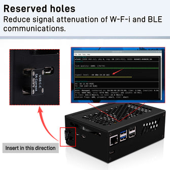 52Pi Metal Case for Raspberry Pi 5, With N16 Quad NVMe Expansion Board and  Active Cooler for Raspberry Pi 5
