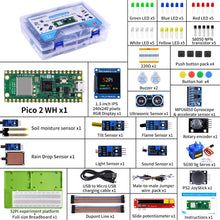 52Pi Raspberry Pi Pico 2 WH Ultimate Starter Kit, Microcontroller Board with Sensors, 9g Mirco Servo, Smart Home, Programming