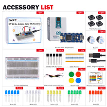 52Pi DIY Beginner Kit Compatible with Arduino Nano R4 with Headers, Full-size Breadboard, Supports Qwiic connector