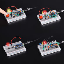 52Pi DIY Beginner Kit Compatible with Arduino Nano R4 with Headers, Full-size Breadboard, Supports Qwiic connector