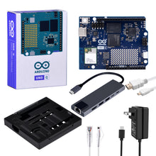 52Pi Starter Kit for Arduino UNO Q 2GB, with Arduino UNO Q 2GB Board, Aluminum Case, Type-C Hub, Cat 6 Ethernet Patch Cable and USB-C Power Supply