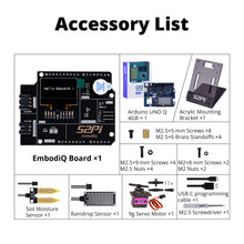 52Pi EmbodiQ AI Agent Kit for Arduino UNO Q, Natural Language Control Kit with Arduino UNO Q 4GB Board, Sensors, Servo & OLED