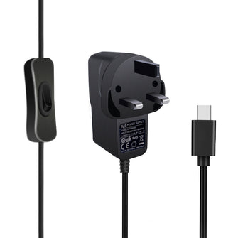 5V 3A UK Plug Power Supply Adapter with Switch-on/off Cable