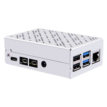 52Pi Metal Case Enclosure Cover Silver with Suspension Cooling Fan Heatsink for Raspberry Pi 4B