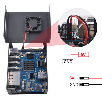 Orange Pi 5 Plus 16GB LPDDR4/4x Rockchip RK3588 8-Core 64-Bit Single Board Computer with eMMC Socket, OPi 5 Plus Metal Case, Official Orange Pi 5V 4A Power Supply, 40 mm Fan for Orange Pi 5