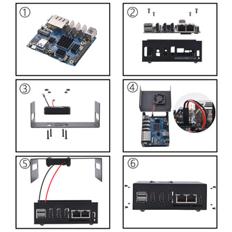 Orange Pi 5 Plus 16GB LPDDR4/4x Rockchip RK3588 8-Core 64-Bit Single Board Computer with eMMC Socket, OPi 5 Plus Metal Case, Official Orange Pi 5V 4A Power Supply, 40 mm Fan for Orange Pi 5