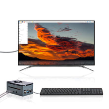 52Pi Aluminum Black Case with Ultra Thin Ice Tower Cooler Cooling Fan for Raspberry Pi 4 Model B