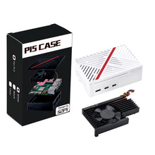 52Pi ABS Case Enlosure Black White With Armor Lite V5 Cooling Fan for Raspberry Pi 5