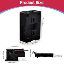 52Pi ABS Case Enlosure Black White With Armor Lite V5 Cooling Fan for Raspberry Pi 5