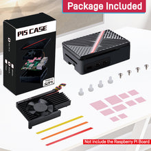 52Pi ABS Case Enlosure Black White With Armor Lite V5 Cooling Fan for Raspberry Pi 5