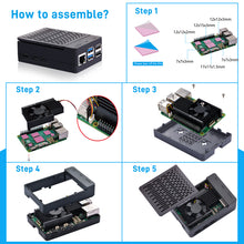 52Pi ABS Case Black Enlosure Shell for Raspberry Pi 5 with Armor Lite V5 Cooler