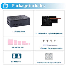 52Pi ABS Case Black Enlosure Shell for Raspberry Pi 5 with Armor Lite V5 Cooler