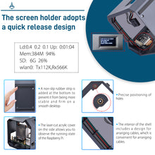 52Pi ABS Mini Tower Kit Black Enlosure Case for Raspberry Pi 5 with Ice Tower Cooler OLED