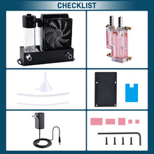 52Pi ICE Pump Cooling System for Raspberry Pi 5, Cold Water Cooling Kit with colorful LED lights