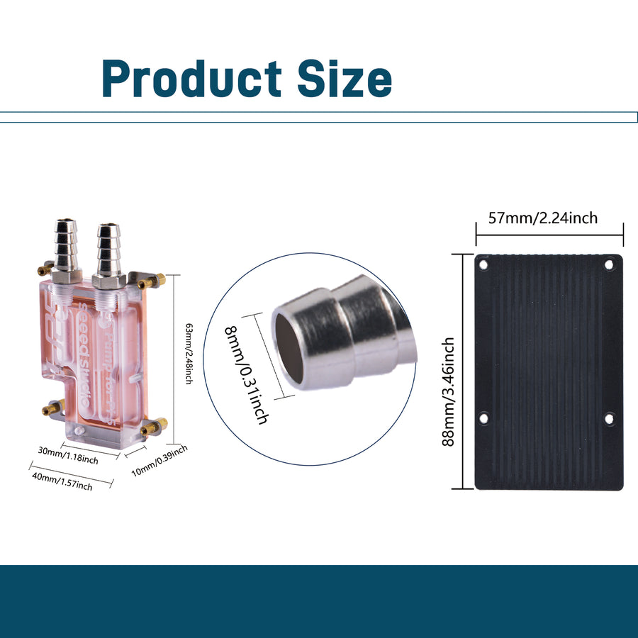 52Pi ICE Pump Cooling Accessory for Raspberry Pi 5, Water Cooling