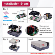 52Pi Game5 Pi Case Enlosure for Raspberry Pi 5 Shell with Armor Lite V5 Cooler