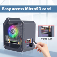 52Pi ABS Case Kit for Raspberry Pi 5, with N07 PCIe M.2 M-Key NVMe SSD PCIe Peripheral Bottom Board and Ice Tower Cooler OLED for Raspberry Pi 5