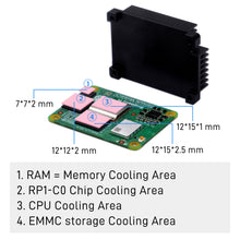 52Pi Aluminum Alloy CNC Heatsink For Raspberry Pi CM5, Passive Cooling for Raspberry Pi Compute Module 5