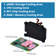 52Pi Aluminum Alloy CNC Heatsink with Fan for Raspberry Pi Compute Module 5