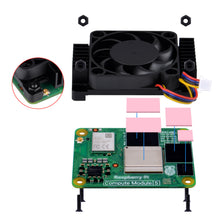 52Pi Aluminum Alloy CNC Heatsink with Fan for Raspberry Pi Compute Module 5
