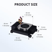 52Pi Aluminum Alloy Heatsink with 3007 Blower Fan for Raspberry Pi Compute Module 5, Active Passive Dual Cooling Radiator for Raspberry Pi CM5