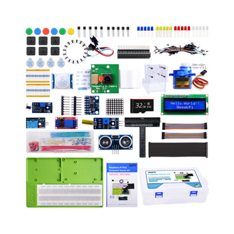 Raspberry Pi Complete Starter Kit DIY Electronic Project LED Sensor Breadboard Jump Wire LCD Display Module