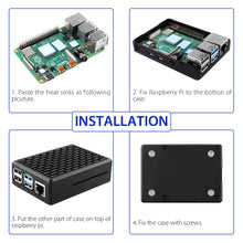 Raspberry Pi4 Model B  Aluminum Alloy Case with Good Passive Cooling