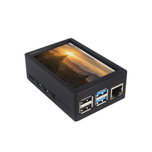 52Pi 3.5 Inch 480*320 Resistive Touch Screen TFT Display Monitor with ABS Case Cooling Fan Heatsinks for Raspberry Pi 4 B