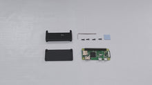 Black Aluminum CNC Case Shell Cover Enclosure Kit with Heatsink, USB Cable HDMI Adapter for Respberry Pi Zero 2W Passive Cooling