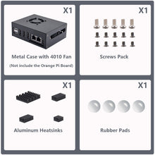 52Pi Orange Pi 5 Plus Metal Protective Case Enlosure Shell with Low-noise Cooling Fan Heatsinks