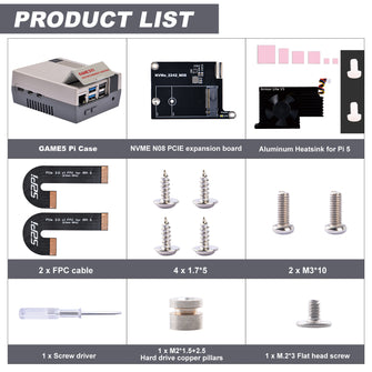[Pre-sale] GAME5PI Case with N08 M.2 NVME PCIE Board For Raspberry Pi 5